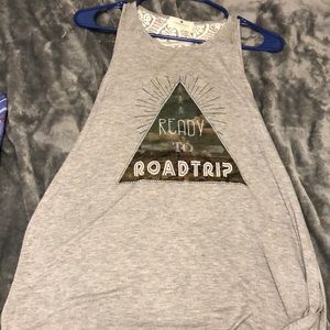 Cute, slit, tank top!